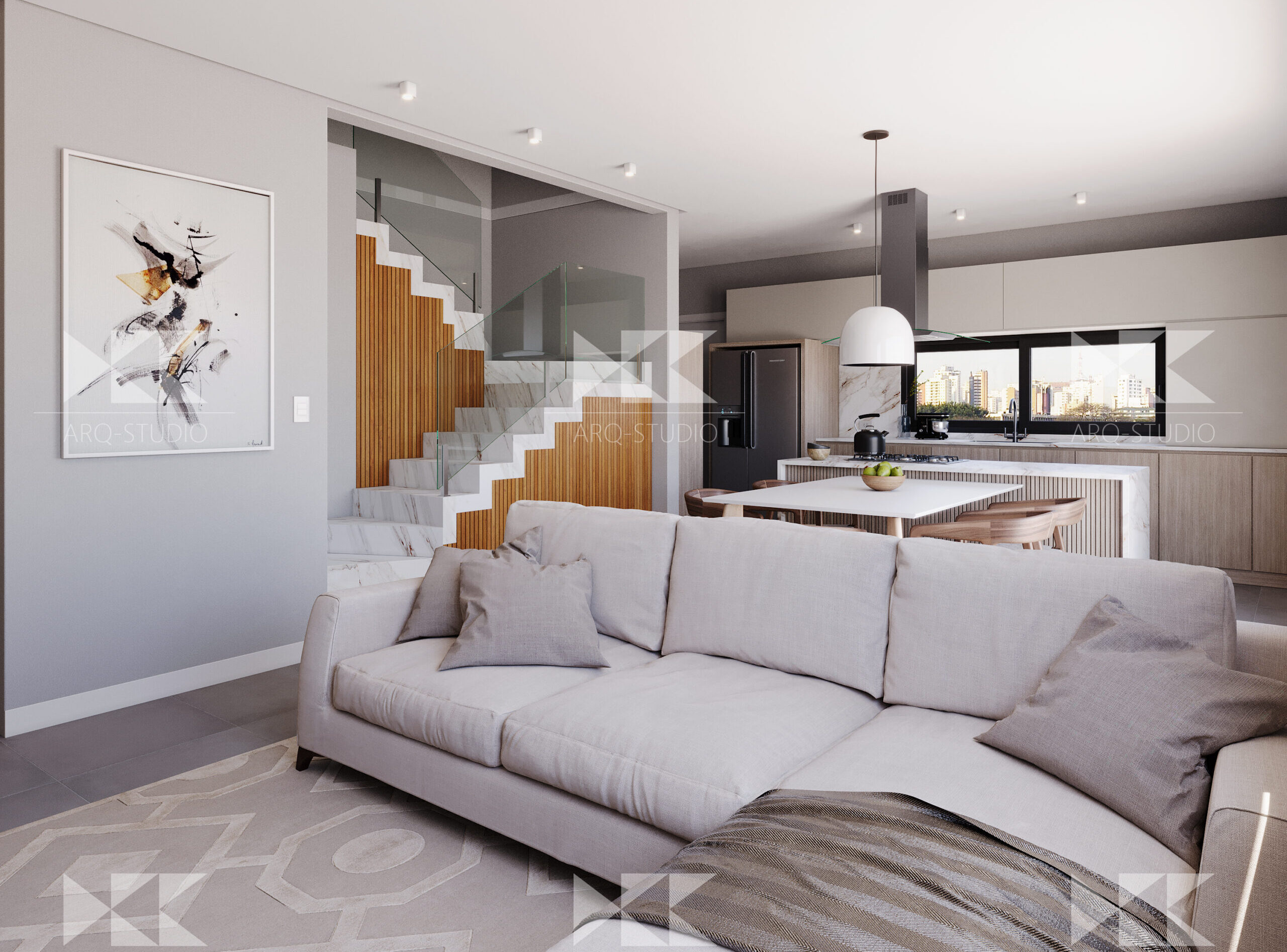 Residencial multifamiliar_Interna cozinha casa 05_R00 - Mundial construtora